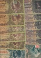 175db bankjegy, főleg pengő, benne "V.H." T:II,III,IV (kevés)