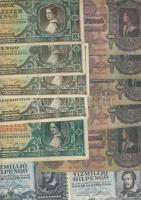 175db bankjegy, főleg pengő, benne "V.H." T:II,III,IV (kevés)