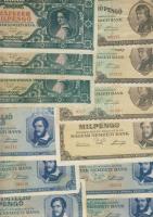 175db bankjegy, főleg pengő, benne "V.H." T:II,III,IV (kevés)