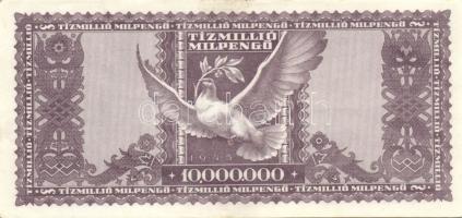 1946. 100.000BP (1x) + 1000.000MP (2x) + 10.000.000MP (2x) Összesen 5db! T:II+ Csak egyszer hajtva, ...