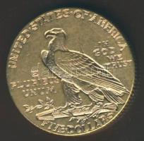 USA 1915. 5$ Au "Indián" 8,359g T:2/3