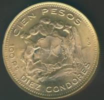 Chile 1956. 100P Au 20,3397g T:2