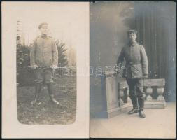 cca 1914-1918 Német katonák, 6 db fotólap, 9×14 cm