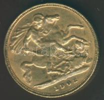 Nagy-Britannia 1902. 1/2S Au VII.Edward 3,994g T:2-/3+