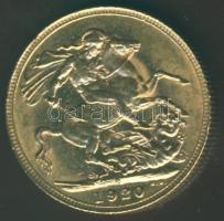 Ausztrália 1920P 1Pound Au V.György 7,9881g T:2 apró ph.