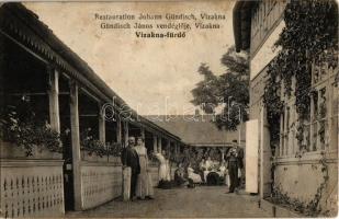 Vízakna, Salzburg, Ocna Sibiului; Gündisch János vendéglője, étterem, kert. Czelnai Gyula felvétele / Restauration Johann Gündisch / restaurant, garden (fl)