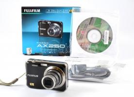 Fujifilm Finepix AX250 digitális fényképezőgép, illesztőprogrammal, saját dobozában, jó állapotban, működik
