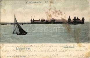 1903 Balatonfüred, Balaton fürdőház. Köves Béla kiadása (EB)