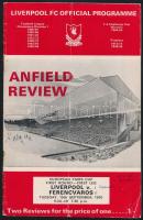 1970 Ferencváros FTC - Liverpool (1:1) labdarúgó mérkőzés meccsfüzete 14p. / Football match programme