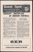 1970 Ferencváros FTC - Liverpool (1:1) labdarúgó mérkőzés meccsfüzete 14p. / Football match programm...