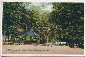 Erdőbénye, gyógyfürdő, park, zene pavilon (EK)