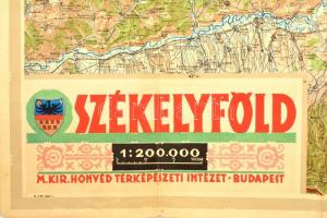 1942 Székelyföld, kiadja: M. Kir. Térképészeti Intézet, 100×84 cm