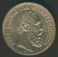 Német Birodalom/Császárság/Württemberg 1876. 10M Au 3,982g érdekes verethibával: a "6"-os ...