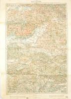 1914 Lőcse és környékének katonai térképe, kiadja: K.u.k. Militärgeographisches Institut, 63×43 cm