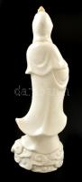 Guan Yin, fehér mázas, javított, jelzés nélkül, m:18 cm
