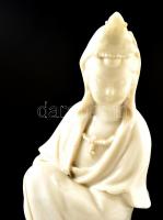Guan Yin, fehér mázas, javított, jelzés nélkül, m:18 cm