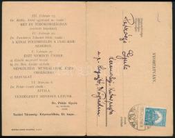 1930 Meghívó turáni előadásokra