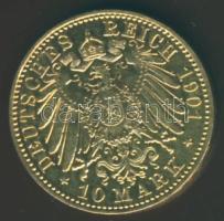 Német Birodalom/Császárság/Poroszország 1901. 10M Au 3,982g T:2/3 k.
