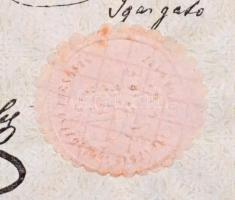 Révfülöp 1872. "Zala-Somogyi Balaton Gőzhajózási Társaság" névre szóló részvénye 50Ft-ról ...