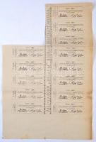 Révfülöp 1872. "Zala-Somogyi Balaton Gőzhajózási Társaság" névre szóló részvénye 50Ft-ról ...