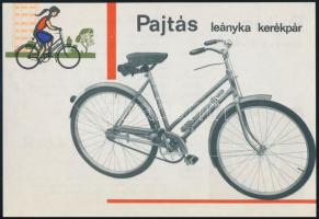 cca 1960 A Csepel Pajtás leányka kerékpár műszaki tájékoztatója