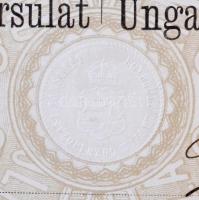 1950. A Magyar Népköztársasági Érdemérem arany fokozatának adományozói oklevele, mellette viselésre ...