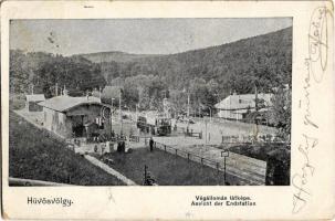 1905 Budapest II. Hűvösvölgy, villamos végállomás (EK)
