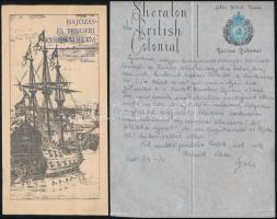 cca 1928-1970 3 db hajózással kapcsolatos fejléces levélpapír, nyomtatvány