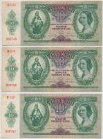 1936. 10P (5x) sorszámkövetők T:II,III