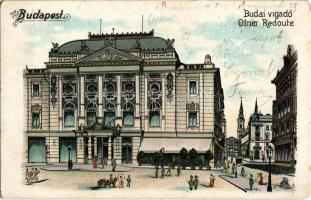 1906 Budapest I. Budai Vigadó, litho (EK)