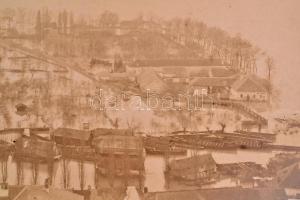 1876 Beszédes Sándor (1831-1889): 11 db fényképe az esztergomi 1876-os árvízről. (1876. február 24-m...