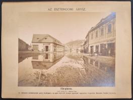 1876 Beszédes Sándor (1831-1889): 11 db fényképe az esztergomi 1876-os árvízről. (1876. február 24-m...