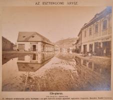 1876 Beszédes Sándor (1831-1889): 11 db fényképe az esztergomi 1876-os árvízről. (1876. február 24-m...