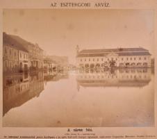 1876 Beszédes Sándor (1831-1889): 11 db fényképe az esztergomi 1876-os árvízről. (1876. február 24-m...