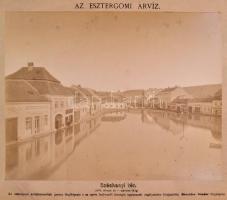 1876 Beszédes Sándor (1831-1889): 11 db fényképe az esztergomi 1876-os árvízről. (1876. február 24-m...