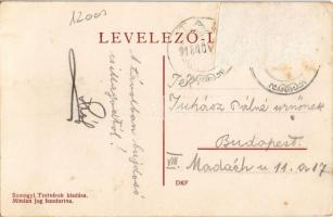 1918 Ádánd, vasútállomás, Református templom, Vízi malom. Somogyi testvérek kiadása, floral  (Rb)