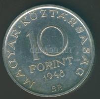 1948. 10Ft Ag "Széchenyi" T:2 kis ph.