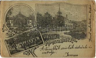 1899 Budapest II. Remetehegy, Etelka villa. Art Nouveau, floral (vágott / cut)