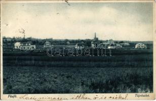 1936 Balatonfűzfő, Fűzfő; tájrészlet nyaralókkal (apró lyuk / tiny hole)