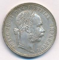 Ausztria 1888. 1Fl Ag Ferenc József T:1-,2  Austria 1888. 1 Florin Ag Franz Joseph C:AU,XF  Krause KM#2222