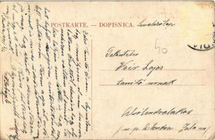 1911 India, Indija; utcakép Carl Neumann üzletével. W. L. Bp. 4269. / street view with the shop of C...