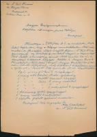 1946 Bp., Kőszegi munkatáborban elhunyt személy által hátrahagyott hagyatékról szóló leltárlevél