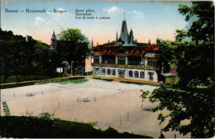 1916 Brassó, Kronstadt, Brasov; sport pálya, teniszpálya / Sportplatz / sport field and tennis court / Loe de tenis si patinat