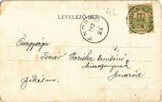 1902 Nagymajtény, Moftinu Mare; Római katolikus paplak és templom, Radetzky és Gruber ház. Radetzky ...