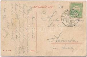 1911 Tornalja, Tornallya, Tornala; Takarékpénztári épület. W. L. 1132. / savings bank (EB)