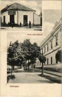 1918 Belényes, Beius; Pável leányintézet, Morschl János üzlete / girl school, shop (Rb)