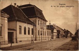 1915 Fogaras, Fagaras; M. kir. áll. polgári leányiskola / girl school (EK)