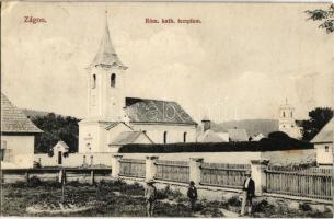 1911 Zágon, Zagon; Római katolikus templom / church (EK)