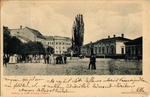 1901 Ungvár, Uzshorod, Uzhorod; tér, utcakép. Kiadja Székely és Illés / square, street view