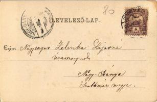 1901 Ungvár, Uzshorod, Uzhorod; tér, utcakép. Kiadja Székely és Illés / square, street view